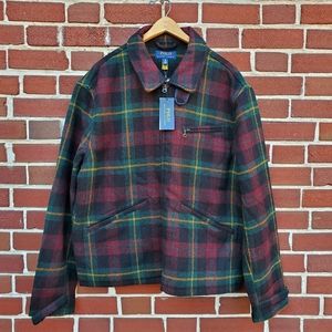 New Polo Ralph Lauren Boston Common Plaid Wool Mackinaw Hunting Jacket